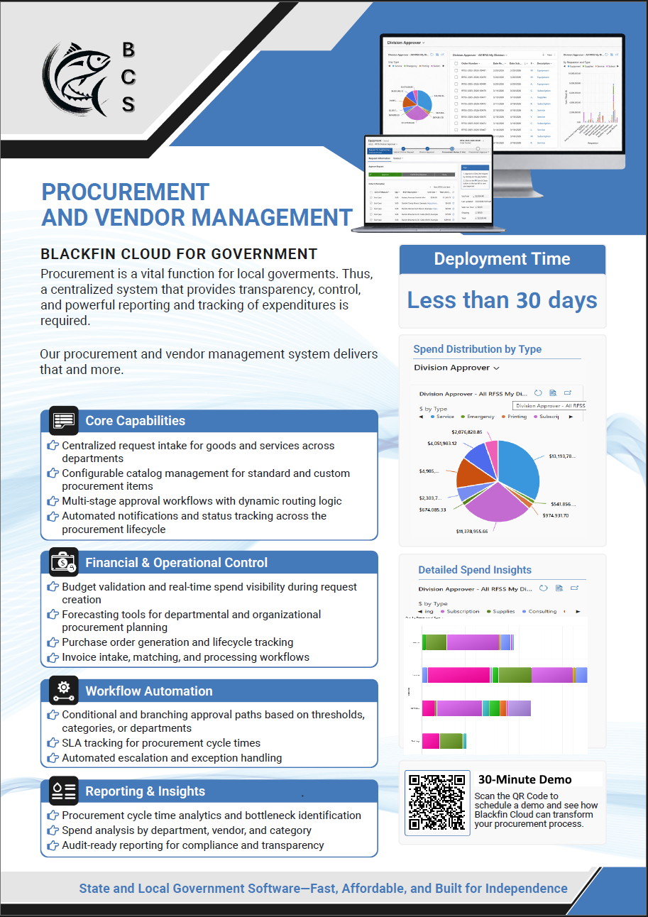 Procurement and Vendor Management infographic